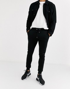 Черные зауженные джоггеры ASOS DESIGN-Черный