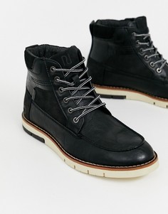 Черные ботинки на контрастной подошве со шнуровкой River Island-Черный