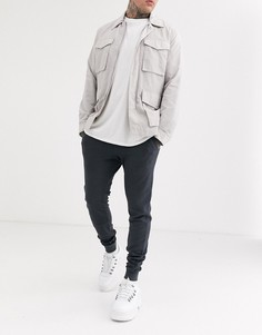 Черные джоггеры скинни ASOS DESIGN-Серый