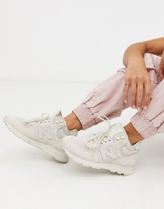 Светло-бежевые кроссовки средней высоты New Balance 574-Светло-бежевый