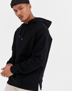 Черный oversize-худи ASOS DESIGN