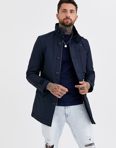 Синяя дутая куртка в стиле милитари G-Star-Синий