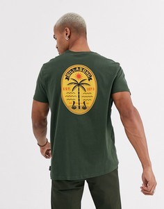 Футболка цвета хаки Billabong-Зеленый