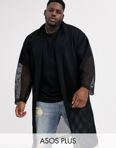 Черная oversize-куртка ASOS DESIGN Plus-Черный