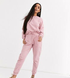 Спортивный костюм со свитшотом и джоггерами ASOS DESIGN Petite-Розовый