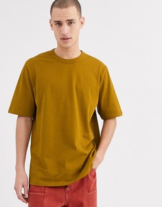 Свободная футболка насыщенного коричневого цвета ASOS WHITE-Коричневый