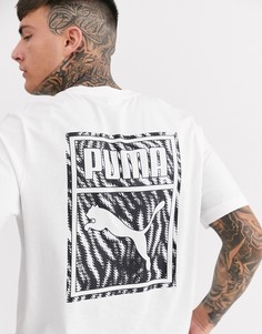 Белая футболка Puma wild pack-Белый