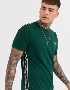 Зеленая футболка Fred Perry-Зеленый