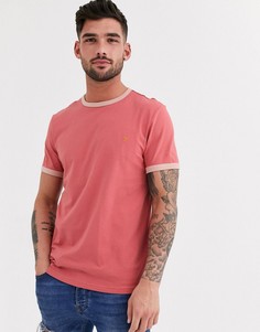 Розовая футболка с круглым вырезом Farah-Розовый