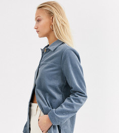 Вельветовая oversize-рубашка Only-Синий