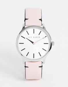 Часы с розовым кожаным браслетом Ted Baker Poppiey-Розовый