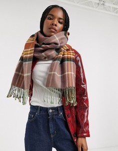 Шарф в клетку Topshop-Мульти