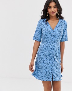 Чайное платье с цветочным принтом Vero Moda-Мульти