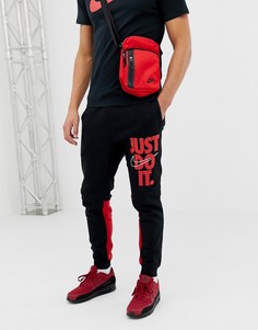 Черные джоггеры скинни с логотипом Nike JDI 931903-012-Темно-синий