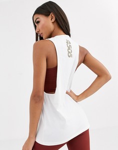 Хлопковая майка с заниженными проймами ASOS 4505-Белый