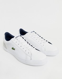 Белые кожаные кроссовки Lacoste lerand-Белый