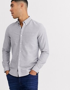Серая оксфордская рубашка Burton Menswear-Серый