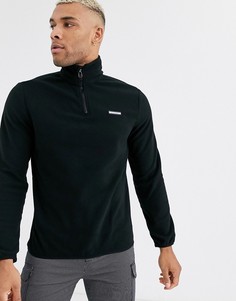 Черный флисовый свитшот с молнией 1/4 Jack & Jones Originals