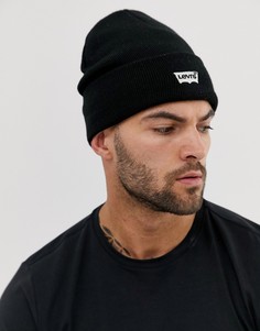 Шапка-бини с вышитым логотипом Levis-Черный Levis®