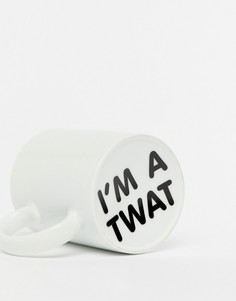 Кружка с надписью \Im a Twat\" Thumbs Up-Мульти
