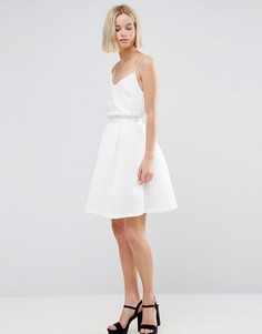 Сетчатая юбка-трапеция Glamorous-Белый
