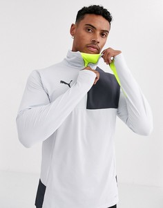 Серый свитшот с молнией 1/4 Puma Football NXT Pro