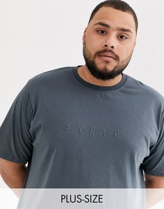 Свободная футболка River Island Big & Tall-Синий