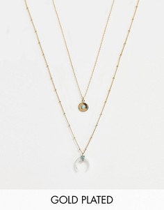 Позолоченное ожерелье Orelia-Золотой