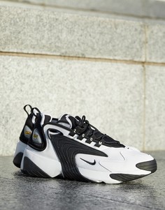 Черно-белые кроссовки Nike Zoom 2k AO0269-101-Черный