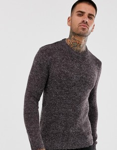 Фактурный меланжевый джемпер Brave Soul-Серый