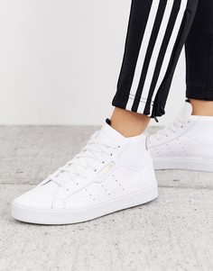 Белые/серые кроссовки средней высоты adidas Originals-Белый