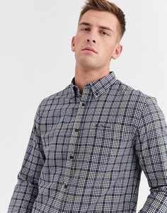 Узкая рубашка в клетку Ben Sherman-Коричневый