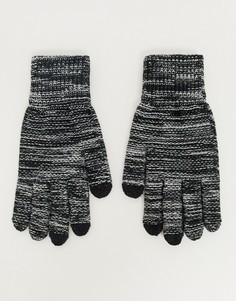 Перчатки для сенсорных экранов черно-белой расцветки ASOS DESIGN-Мульти