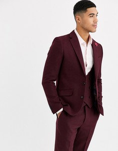 Приталенный пиджак с добавлением шерсти Gianni Feraud Winter Wedding-Красный