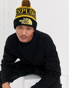 Желтая/черная шапка-бини в стиле ретро с помпоном The North Face-Желтый