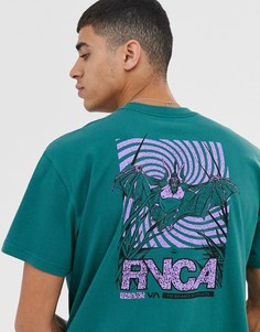 Зеленая футболка с принтом RVCA Vampire Bat-Зеленый