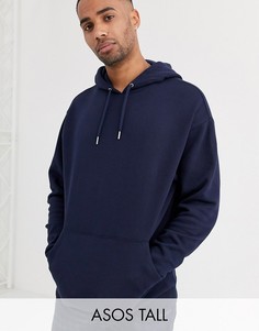 Oversize-худи темно-синего цвета ASOS DESIGN Tall-Темно-синий