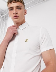 Рубашка с короткими рукавами Love Moschino-Белый