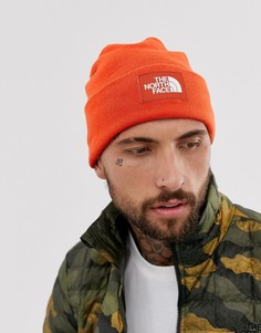 Оранжевая шапка-бини из переработанных материалов The North Face - Dock Worker-Оранжевый