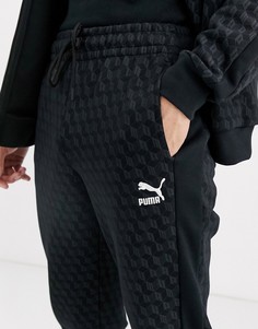 Черные джоггеры с логотипом Puma-Черный