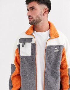 Серая флисовая куртка Puma XTG-Серый