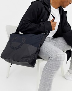 Черная сумка почтальона с логотипом Fred Perry-Черный