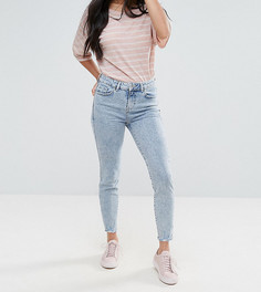 Мраморные джинсы скинни New Look Petite-Темно-синий