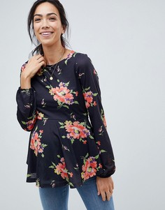 Свободный топ с цветочным принтом для кормящих мам ASOS DESIGN Maternity-Мульти
