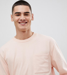 Фактурный трикотажный лонгслив Noak-Розовый