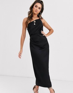 Асимметричное платье миди Bec & Bridge-Черный