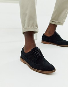 Черные замшевые туфли Burton Menswear-Черный