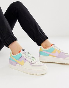 Кроссовки пастельного оттенка Nike Air Force 1 Shadow-Мульти