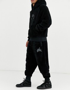 Черные флисовые джоггеры Nike Jordan-Черный