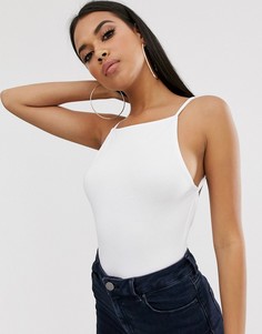 Боди белого цвета с открытой спиной ASOS DESIGN-Белый